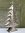 Weihnachtsbaum mit Stern aus Metall in Silber - Windlicht