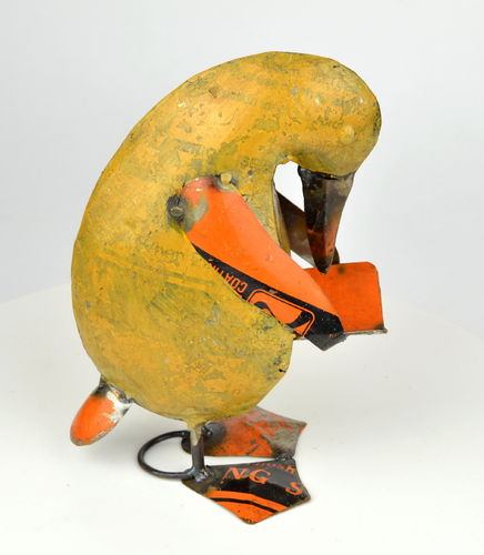 Metall Pinguin - Gartenfigur 14x18 cm