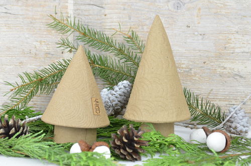 Mini Weihnachtsbäume - Nachhaltige Herstellung